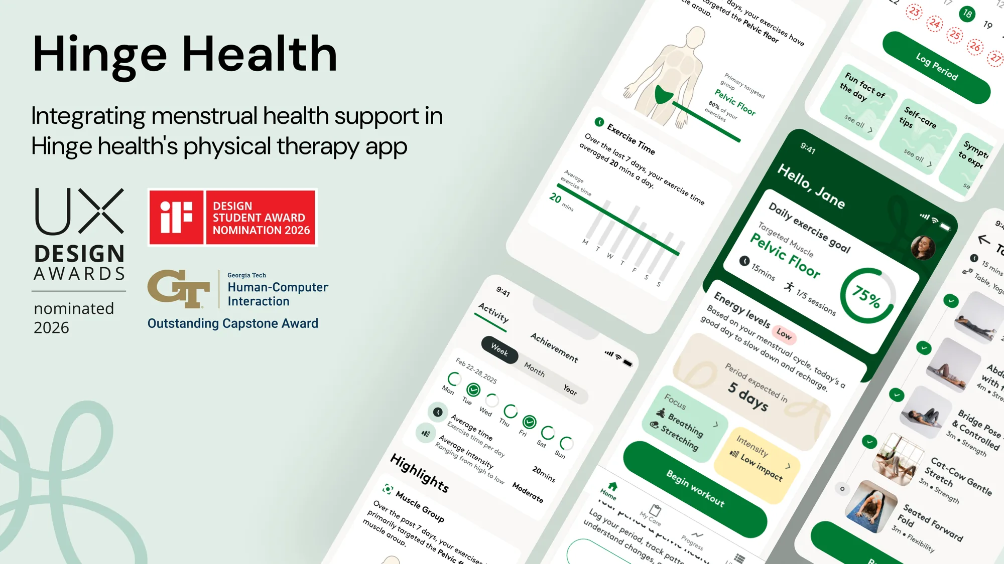 Enhancing Hinge Health's exercise recommendations with AI-driven menstrual health integration
